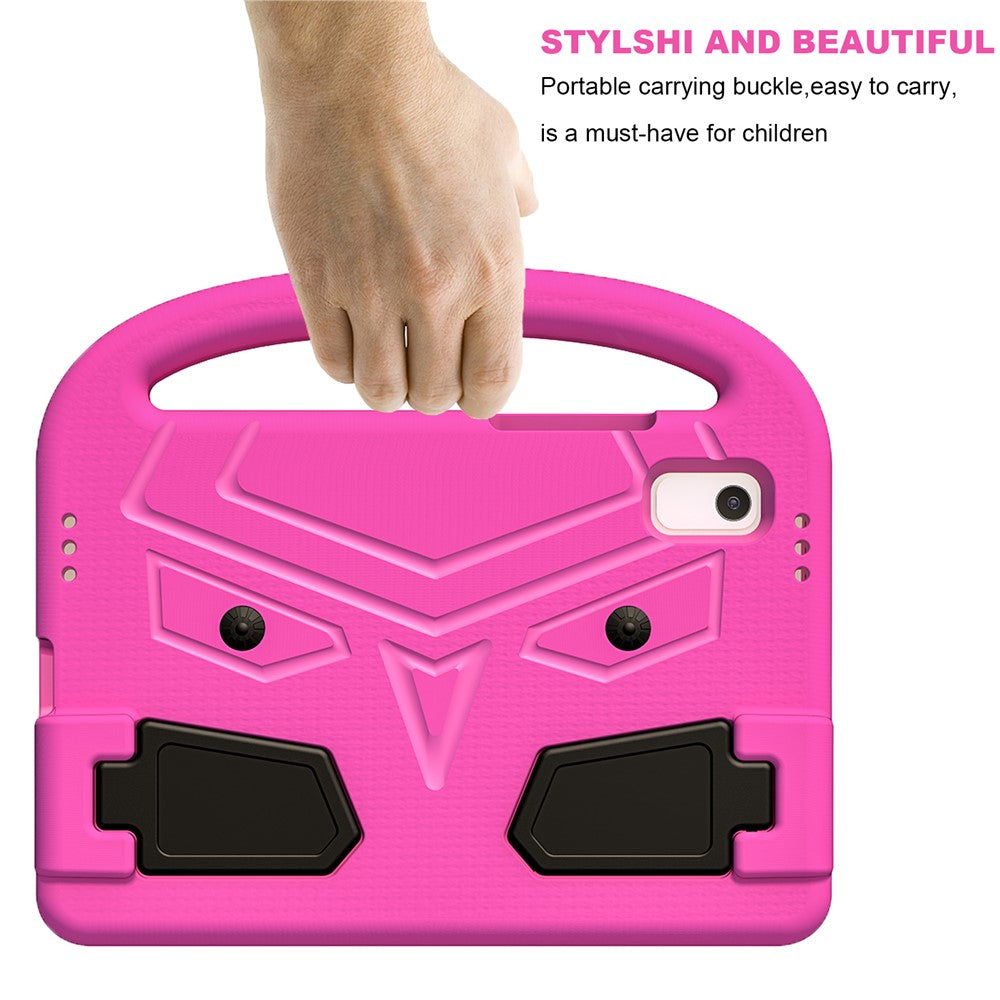 For Lenovo Tab M9 Sparrow Style EVA Case Foldable Kickstand Tablet Protective Cover with Portable Handle - Rose