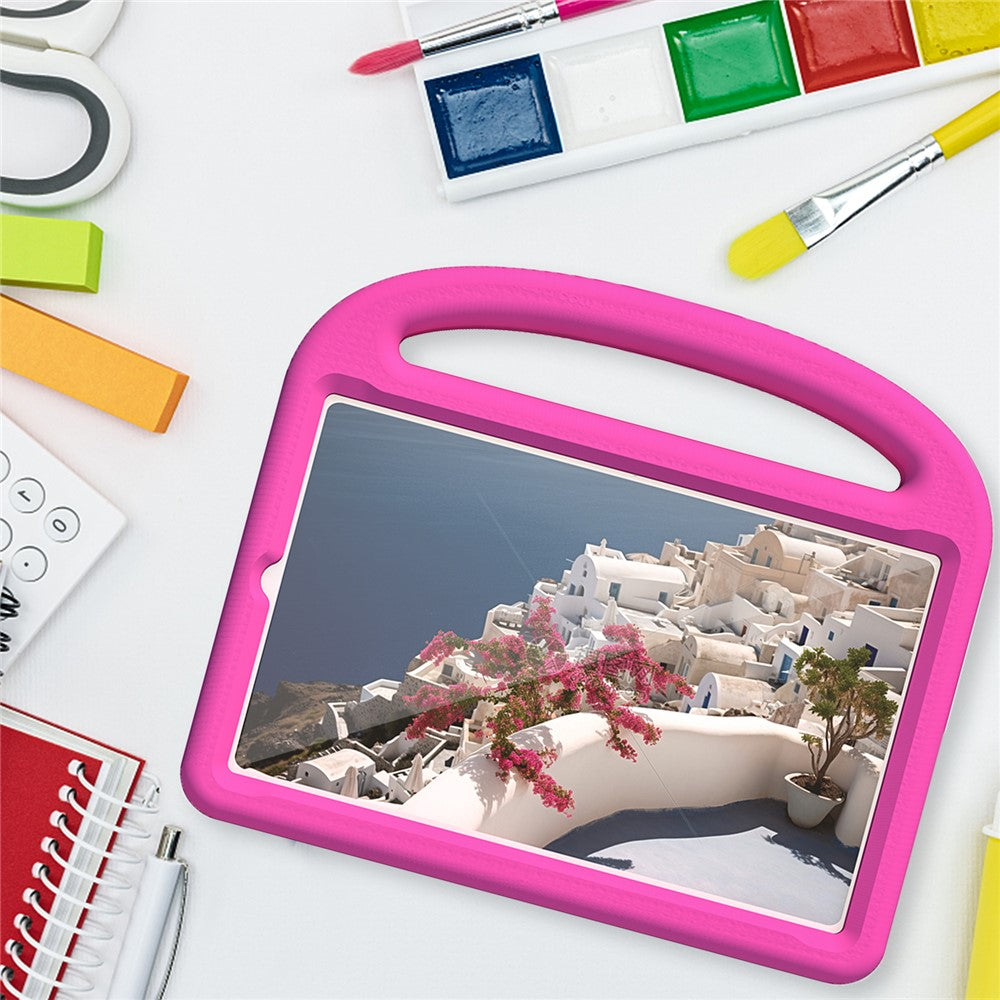 For Lenovo Tab M9 Sparrow Style EVA Case Foldable Kickstand Tablet Protective Cover with Portable Handle - Rose