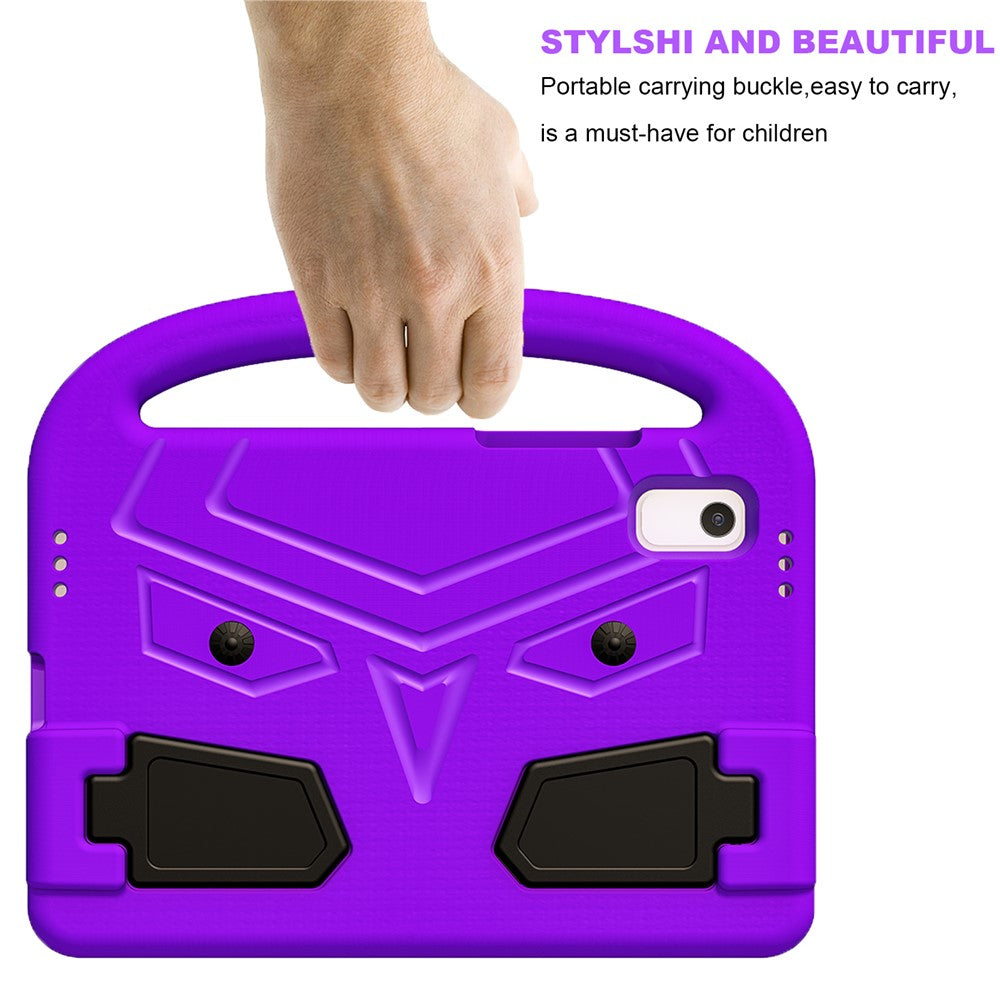 For Lenovo Tab M9 Sparrow Style EVA Case Foldable Kickstand Tablet Protective Cover with Portable Handle - Purple