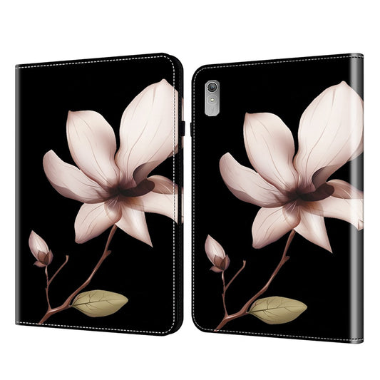 Anti-scratch PU Leather Tablet Case For Lenovo Tab P11 Gen 2 Pattern Printing Stand Card Holder Cover - Datura Flower