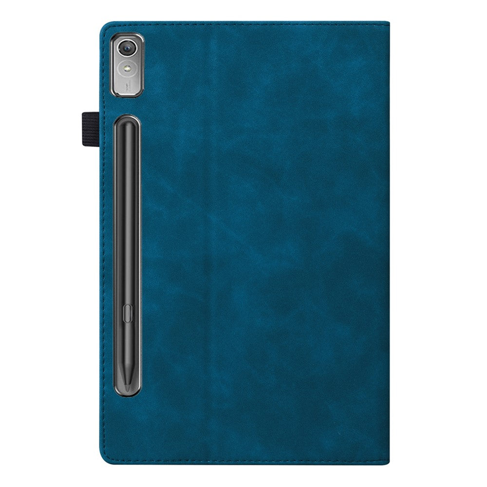 For Lenovo Tab P12 PU Leather Tablet Case Wallet Stand Full Protection Tablet Cover - Blue