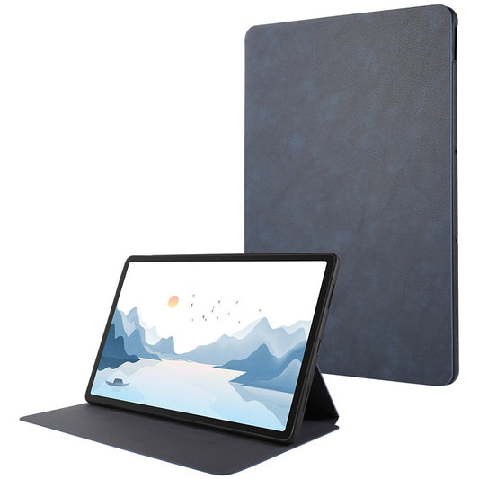 For Lenovo Xiaoxin Pad Pro 12.7 inch Case Shockproof PU Leather Flip Tablet Cover with Stand - Blue