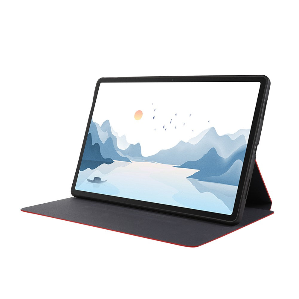 For Lenovo Xiaoxin Pad Pro 12.7 inch Case Shockproof PU Leather Flip Tablet Cover with Stand - Blue