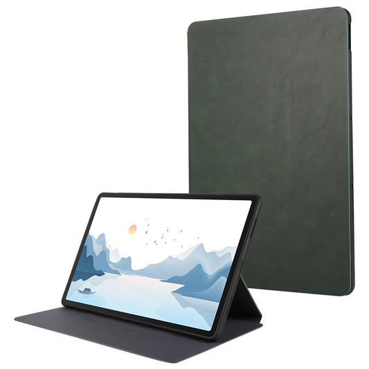 For Lenovo Xiaoxin Pad Pro 12.7 inch Case Shockproof PU Leather Flip Tablet Cover with Stand - Green