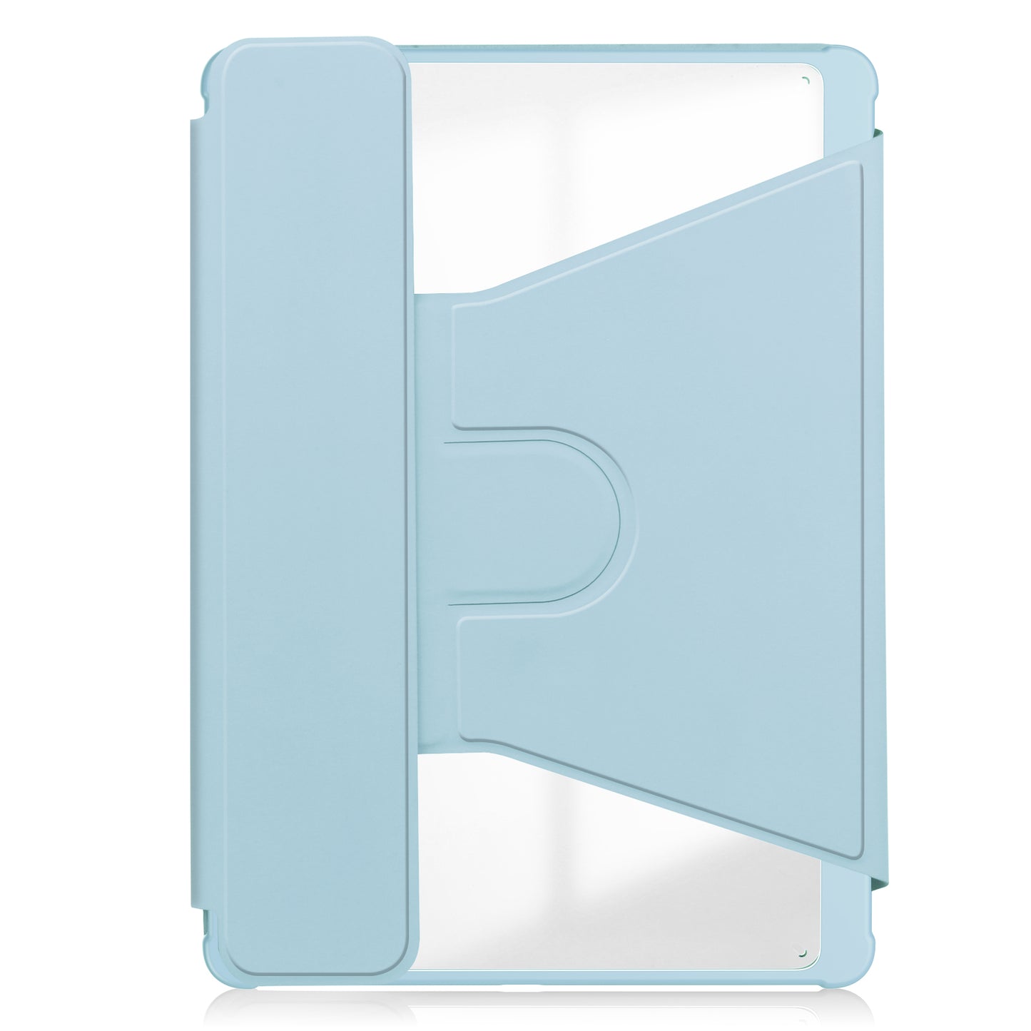 For Samsung Galaxy Tab S9 FE+ Case with Bluetooth Keyboard Rotary Stand Tablet Cover - Sky Blue
