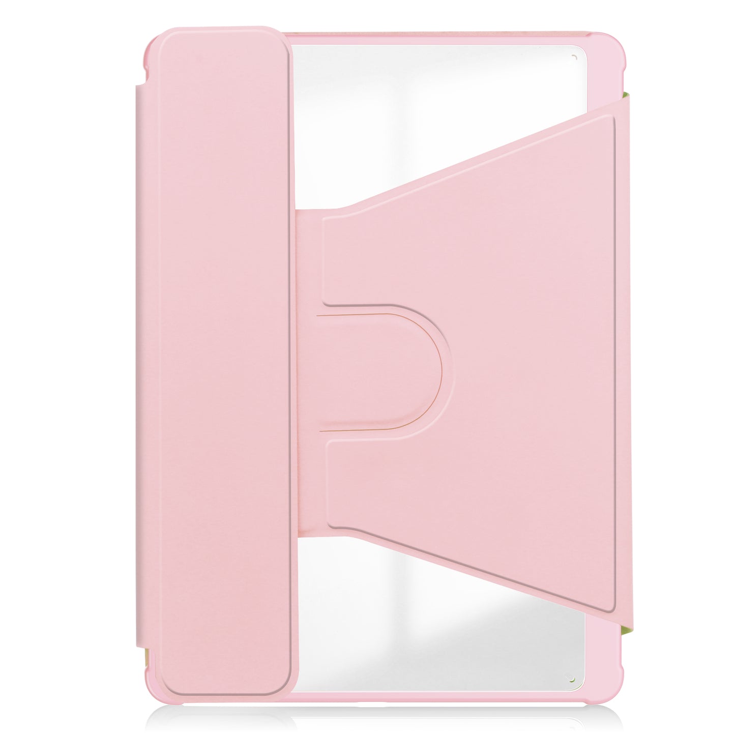 For Samsung Galaxy Tab S9 FE+ Case with Bluetooth Keyboard Rotary Stand Tablet Cover - Pink