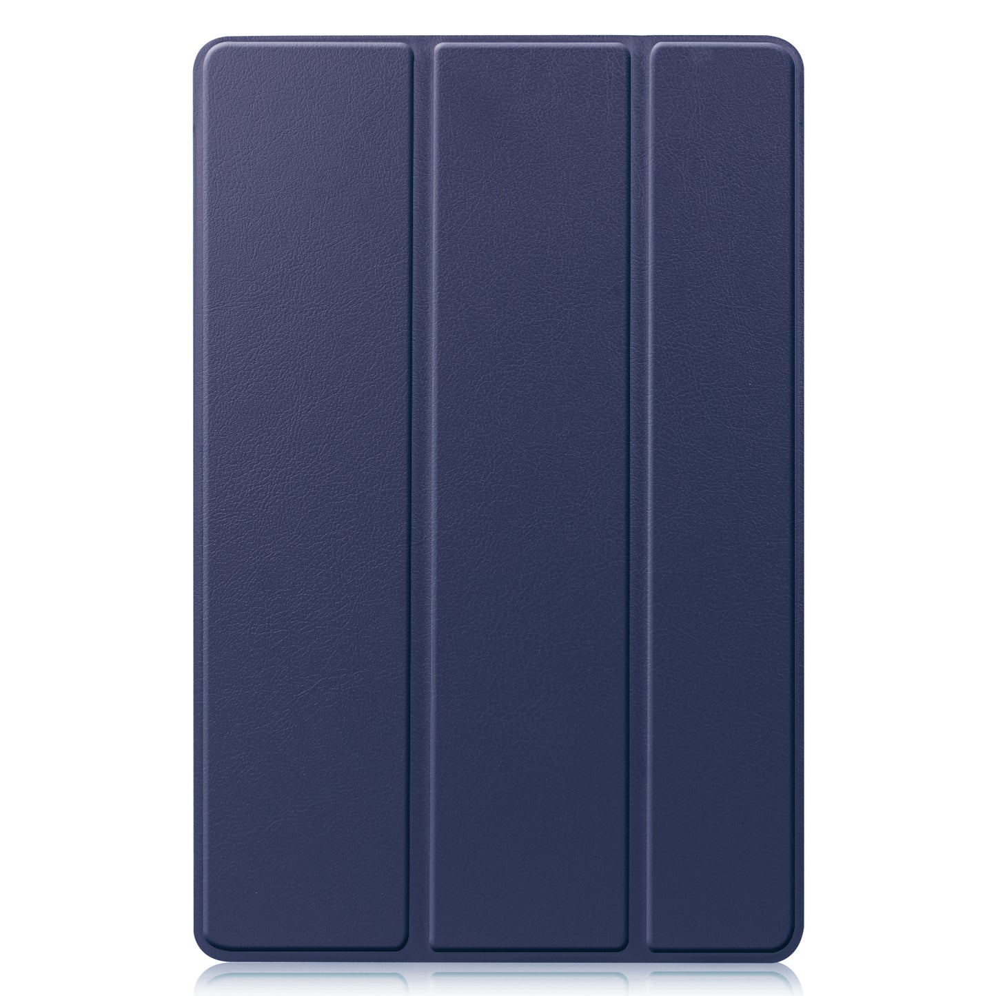 For Samsung Galaxy Tab S9 FE Case Tri-fold Stand PU Leather Tablet Cover - Dark Blue