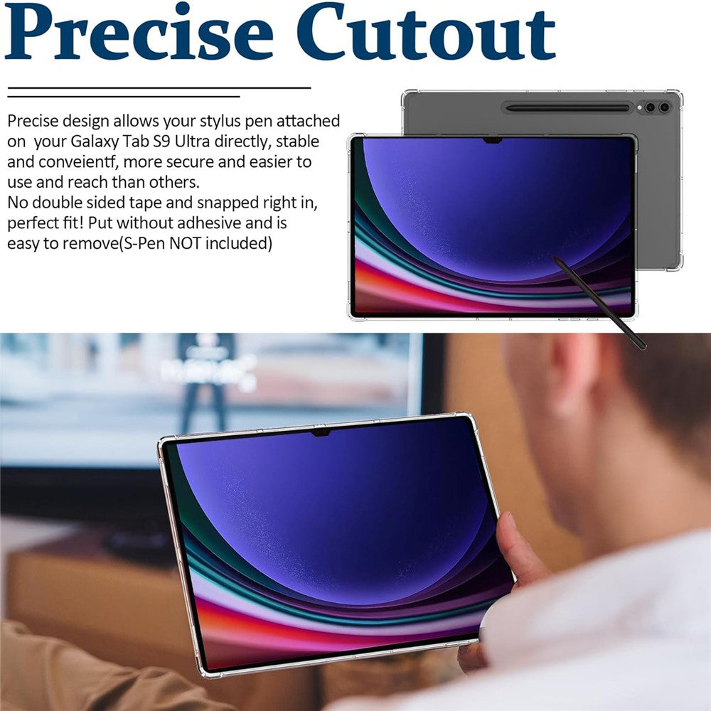 For Samsung Galaxy Tab S10 Lite / S10 FE / S9 FE Case TPU Cover HD Transparent Drop Protection Tablet Shell