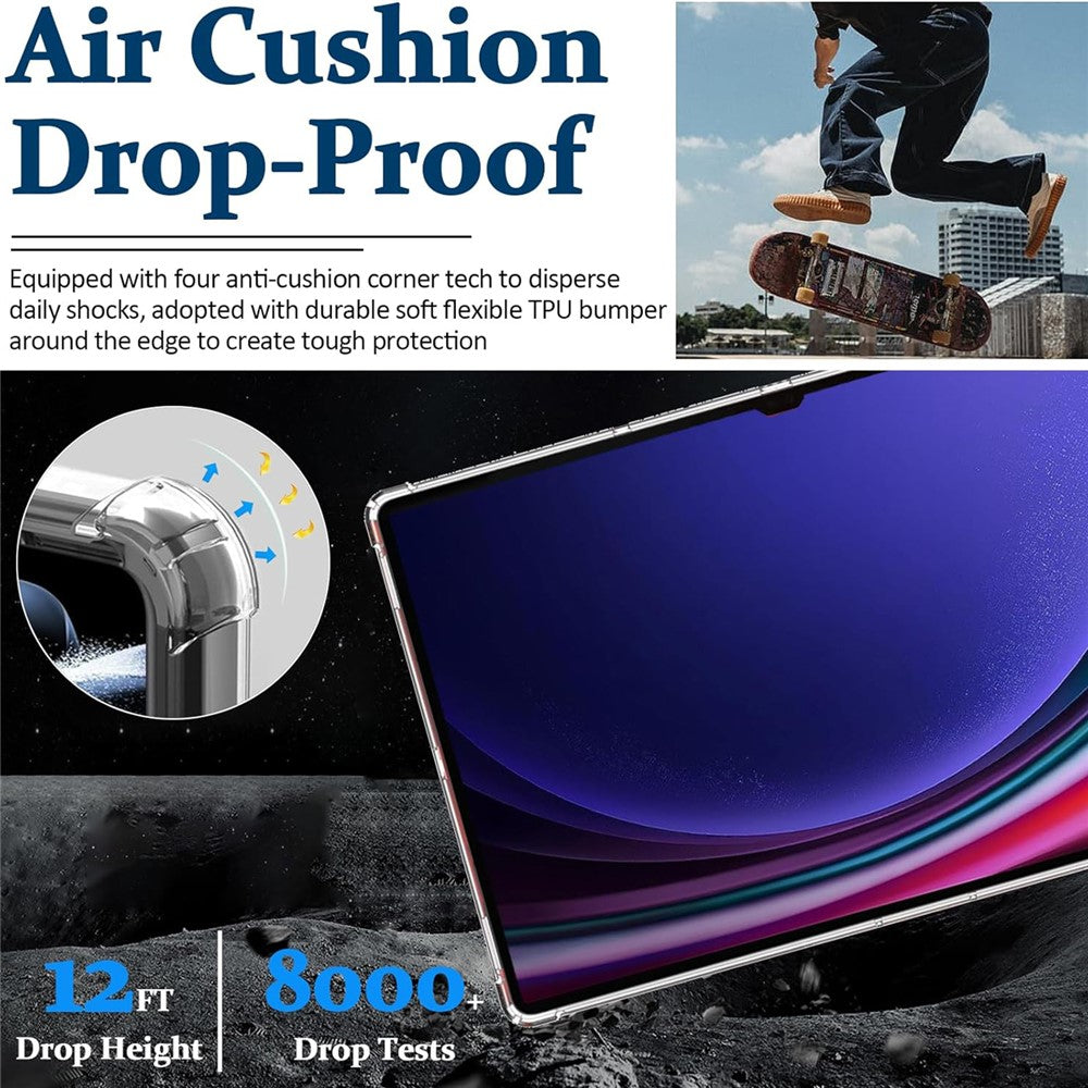 For Samsung Galaxy Tab S10 Lite / S10 FE / S9 FE Case TPU Cover HD Transparent Drop Protection Tablet Shell