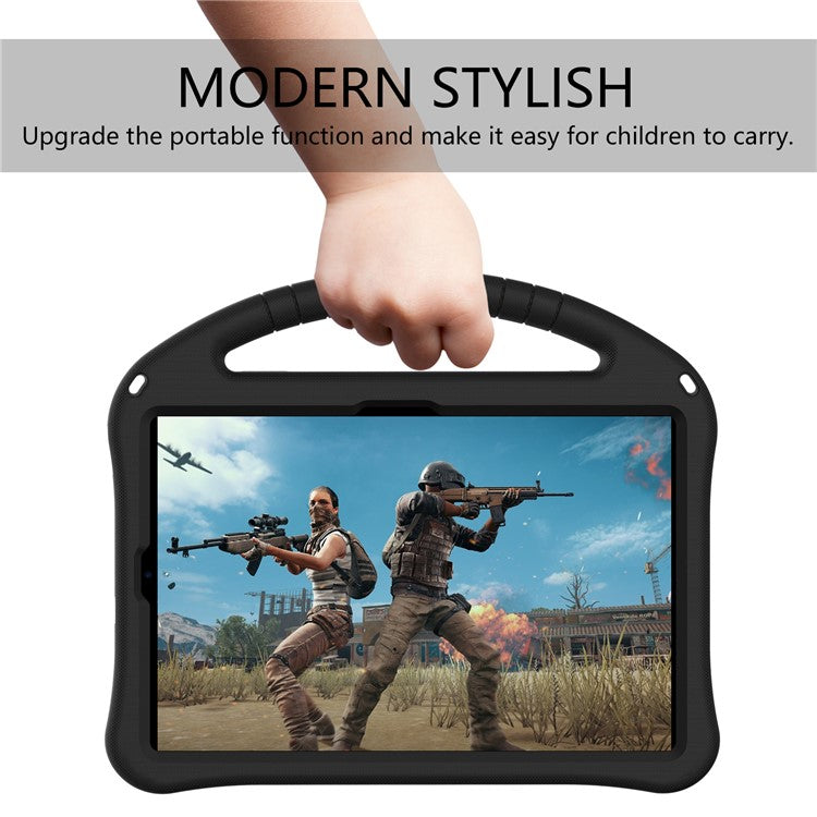 For Xiaomi Pad 6 / Pad 6 Pro / Huawei MatePad SE 11 Kids Tablet Case Handle Kickstand Rugged EVA Cover - Black