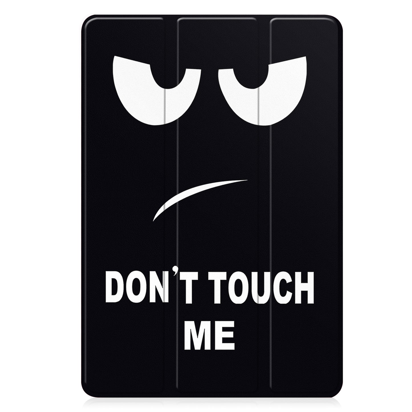 For Samsung Galaxy Tab S9 FE / Tab S9 Case Leather Pattern Printing Smart Tablet Cover with Pencil Holder - Don&#39;t Touch Me