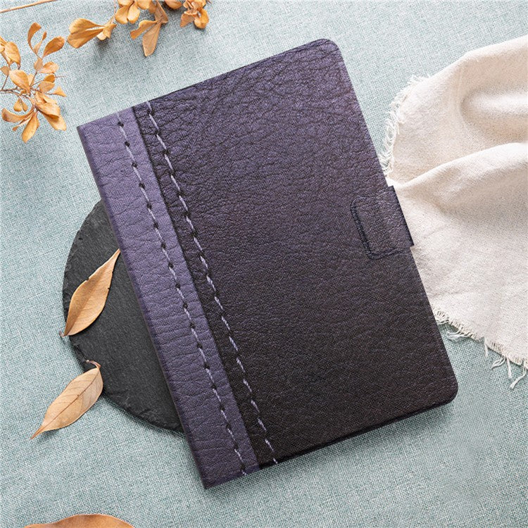 For Samsung Galaxy Tab A9 Pattern Folio Case Smart PU Leather Tablet Cover - Grey