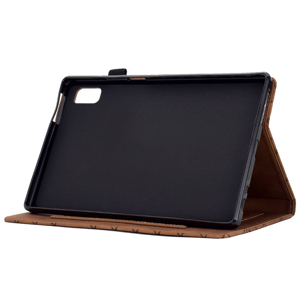 For Lenovo Tab P11 Gen 2 TB-350 Case PU Leather Card Slots Tablet Stand Cover - Brown