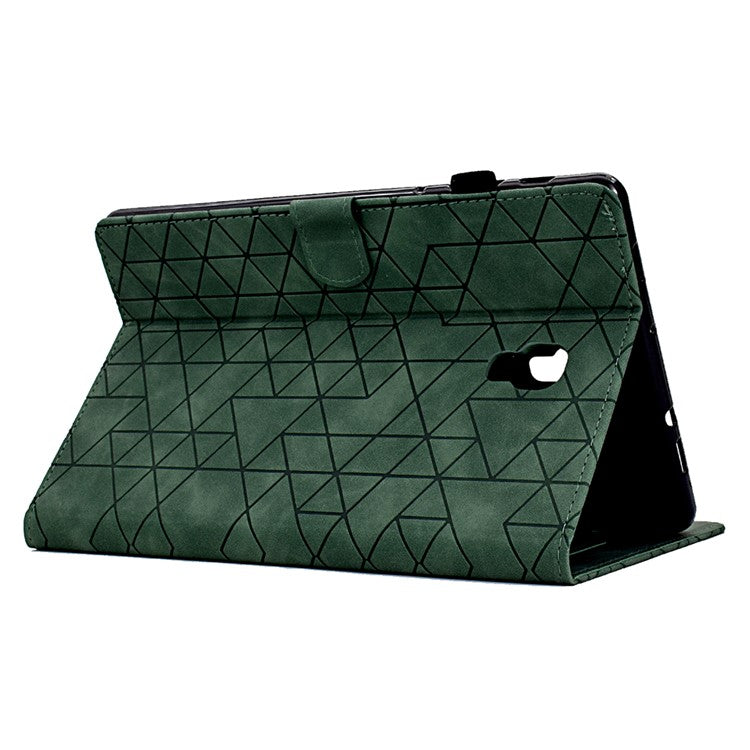 For Samsung Galaxy Tab A 10.5 (2018) T590 T595 PU Leather Case Card Slot Protective Tablet Cover - Green