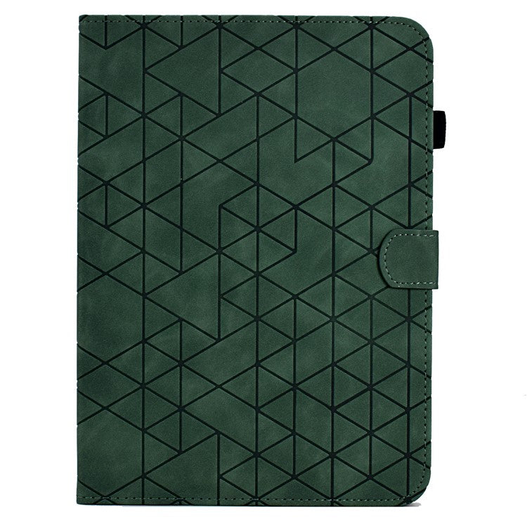 For Samsung Galaxy Tab A 10.5 (2018) T590 T595 PU Leather Case Card Slot Protective Tablet Cover - Green
