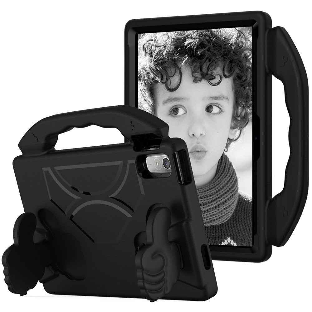 For Lenovo Tab P11 Pro Gen 2 EVA Case Thumbs Up Integrated Kickstand Tablet Cover - Black
