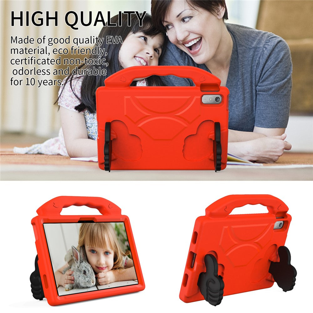 For Lenovo Tab P11 Pro Gen 2 EVA Case Thumbs Up Integrated Kickstand Tablet Cover - Red