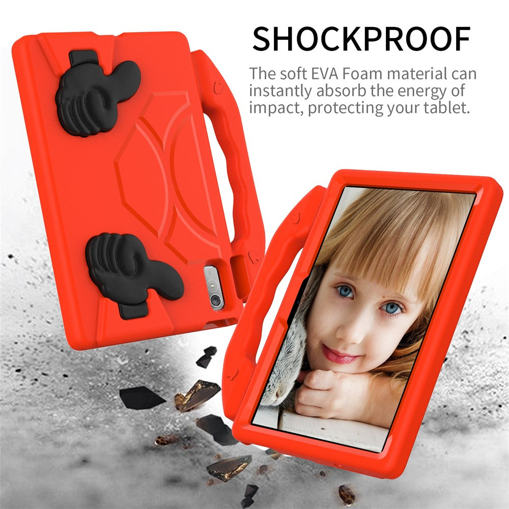 For Lenovo Tab P11 Pro Gen 2 EVA Case Thumbs Up Integrated Kickstand Tablet Cover - Red