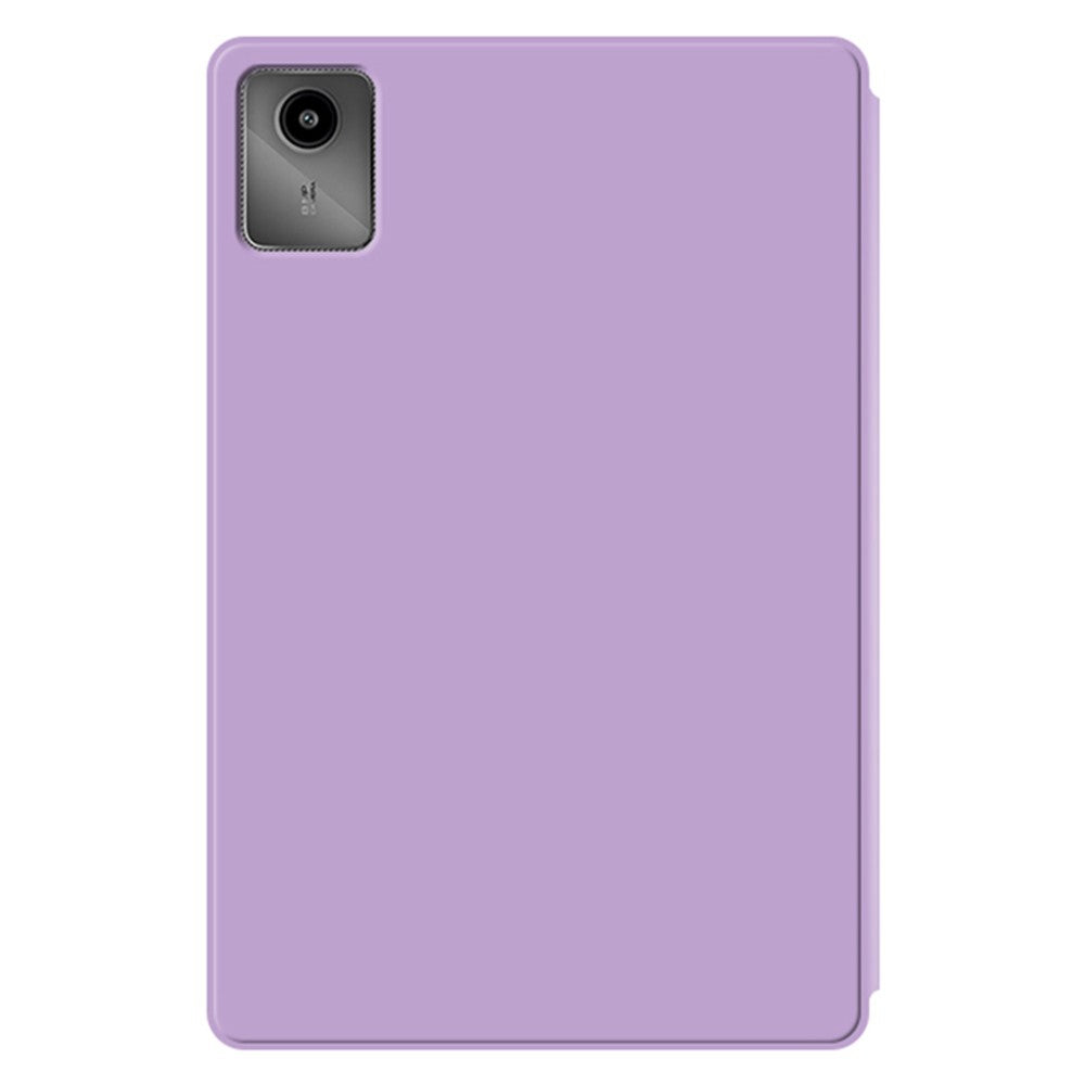 For Lenovo Tab M11 / Xiaoxin Pad 11 2024 Case PU Leather+TPU Anti-scratch Trifold Stand Tablet Cover  - Purple