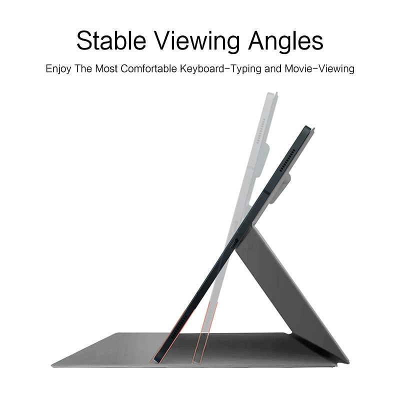 For Samsung Galaxy Tab S9 FE Tablet Case Magnetic PU Leather Stand Cover - Grey