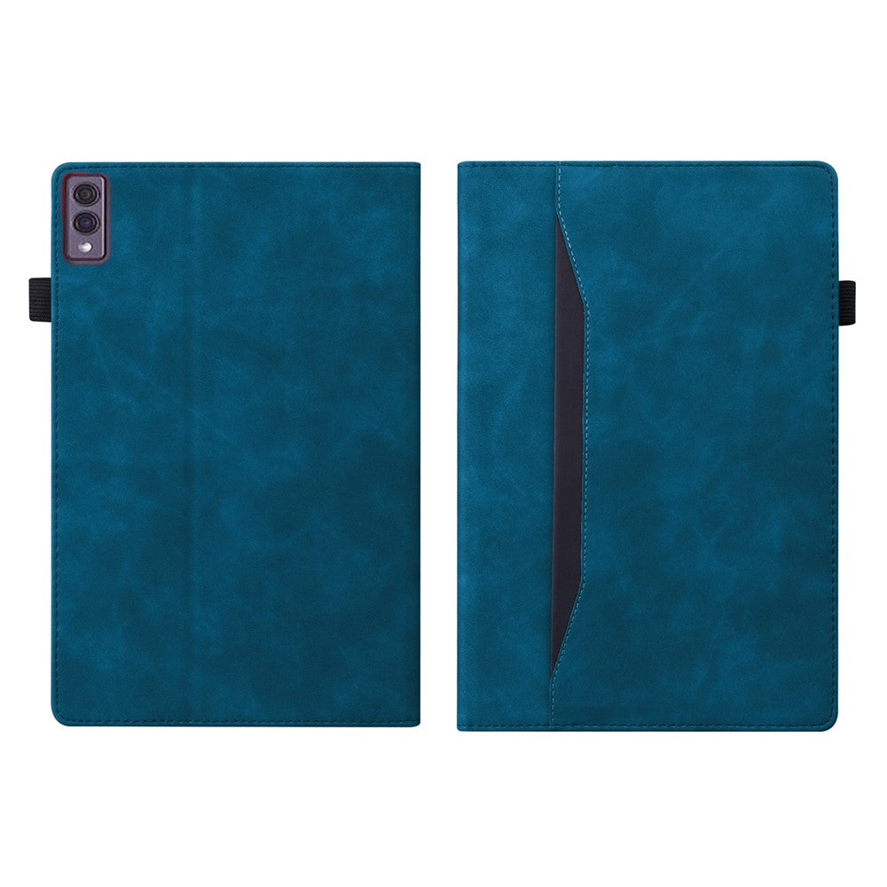 For Lenovo Tab M10 5G Case Full Protection PU Leather Tablet Cover with Wallet Stand - Blue