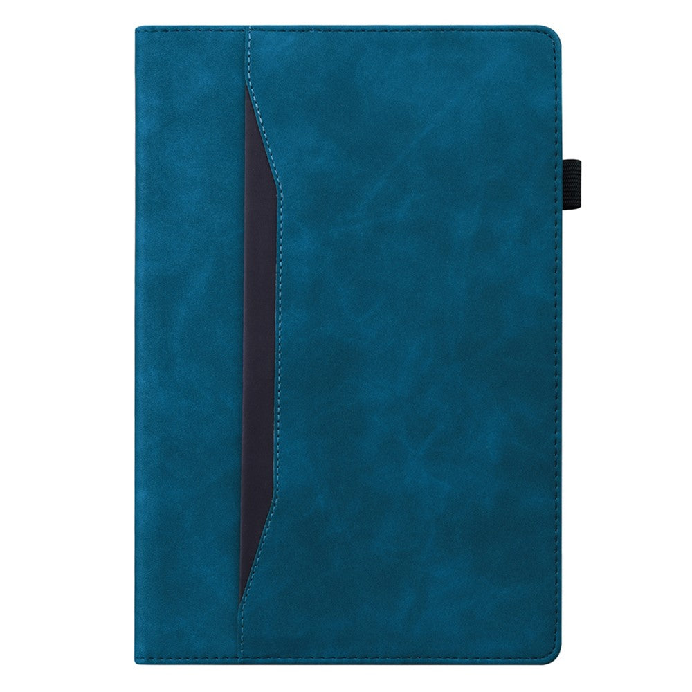 For Lenovo Tab M10 5G Case Full Protection PU Leather Tablet Cover with Wallet Stand - Blue