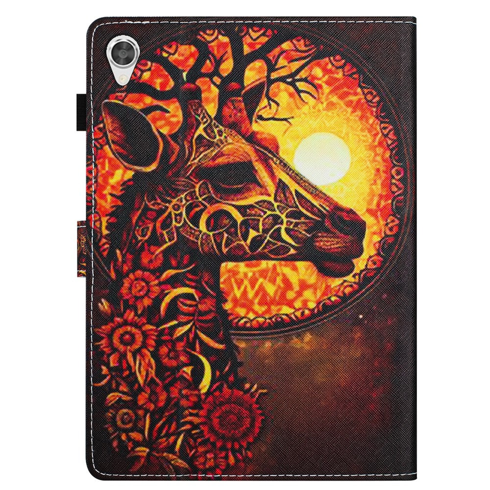 For Lenovo Tab M10 HD Gen 2 Shockproof Case Pattern Printing PU Leather Tablet Cover - Deer