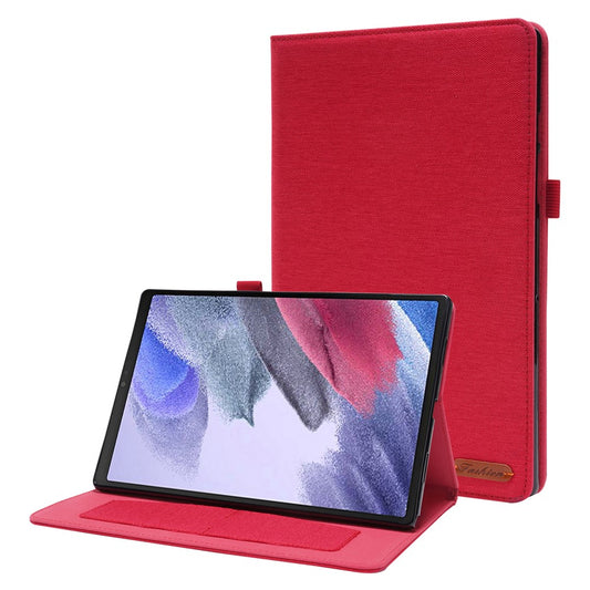 For Lenovo Tab M10 (Gen 3) Leather Case Business Folio Stand Tablet Cover with Card Slot - Red