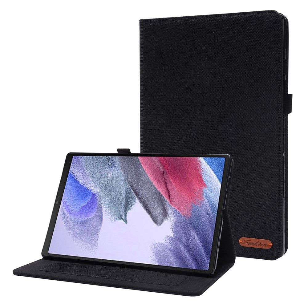 For Lenovo Tab M10 (Gen 3) Leather Case Business Folio Stand Tablet Cover with Card Slot - Black