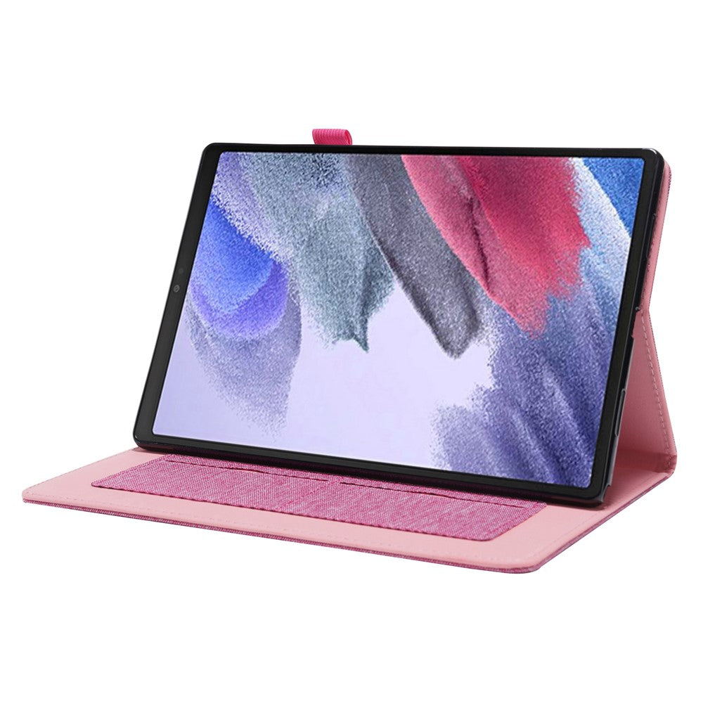 For Lenovo Tab M10 (Gen 3) Leather Case Business Folio Stand Tablet Cover with Card Slot - Pink