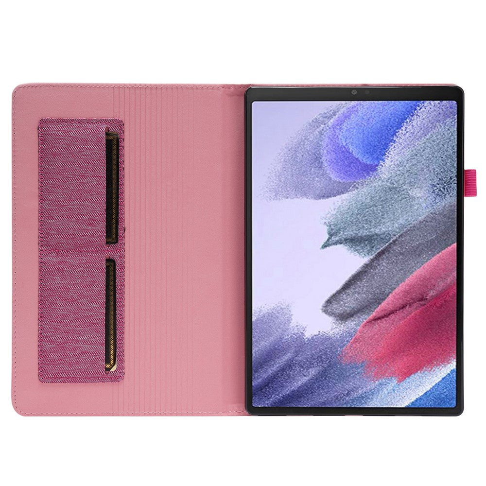 For Lenovo Tab M10 (Gen 3) Leather Case Business Folio Stand Tablet Cover with Card Slot - Pink