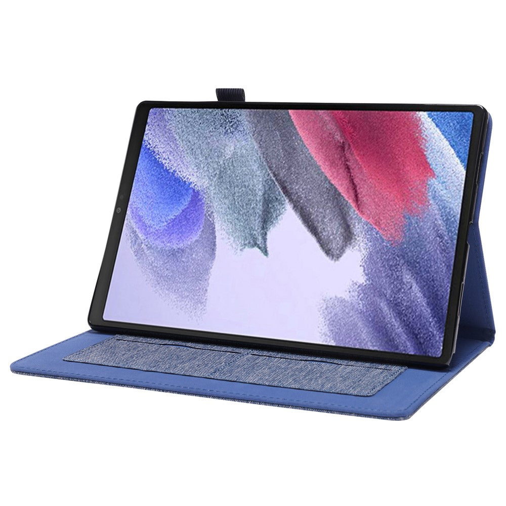 For Lenovo Tab M10 (Gen 3) Leather Case Business Folio Stand Tablet Cover with Card Slot - Blue