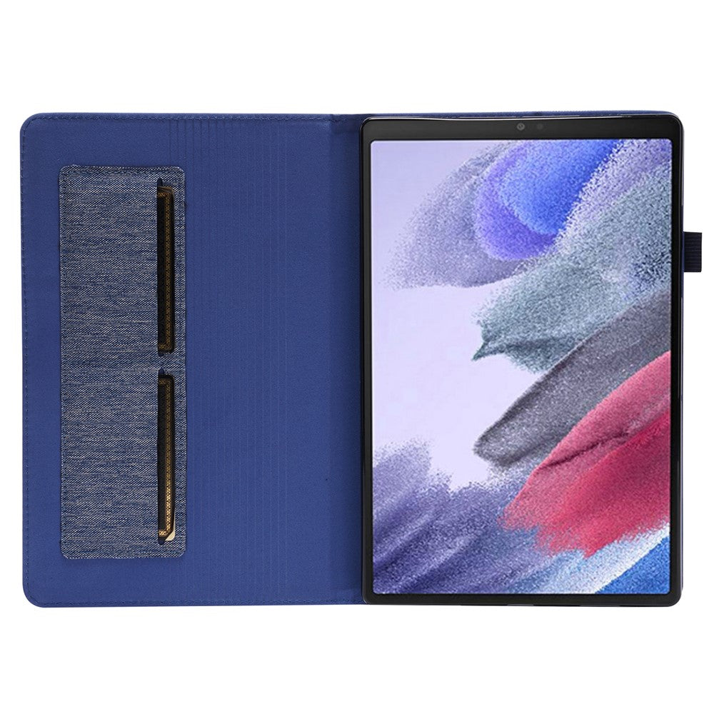 For Lenovo Tab M10 (Gen 3) Leather Case Business Folio Stand Tablet Cover with Card Slot - Blue