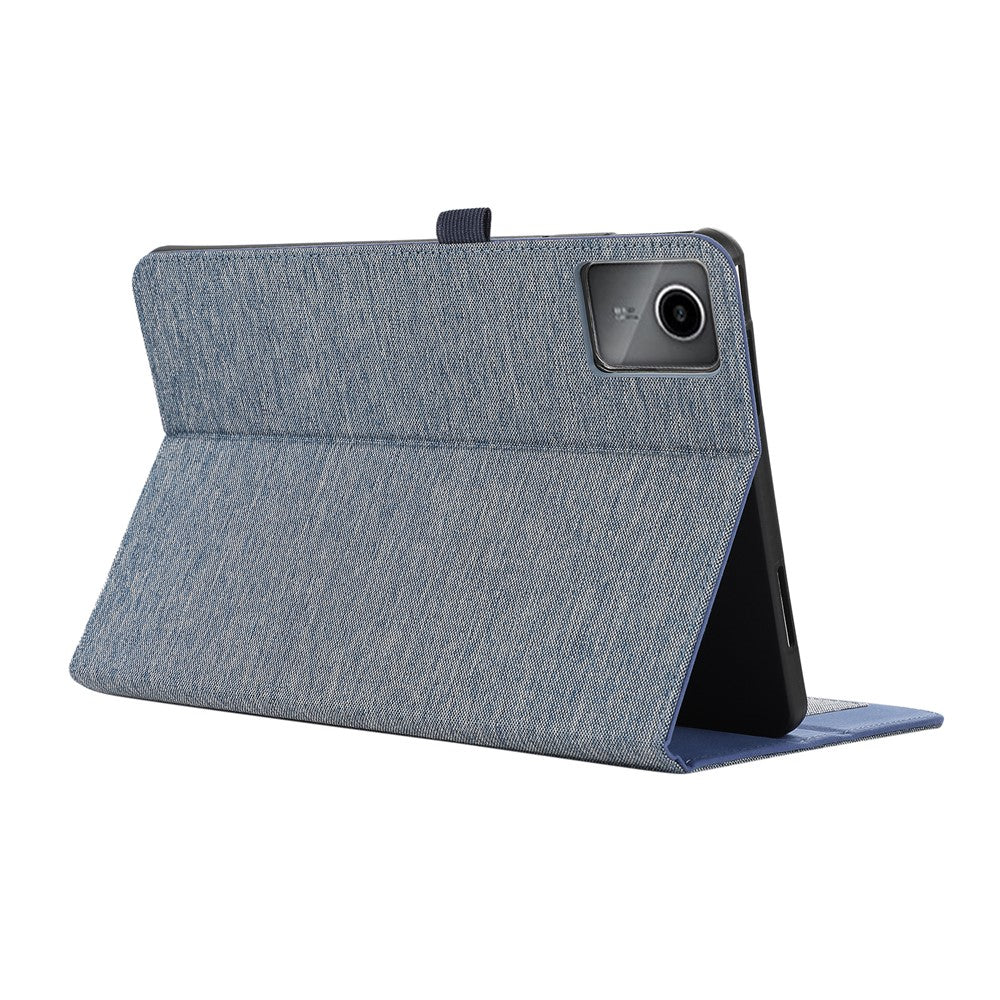 For Lenovo Tab M11 / Xiaoxin Pad 11 2024 Case PU Leather Card Holder Tablet Stand Cover - Blue