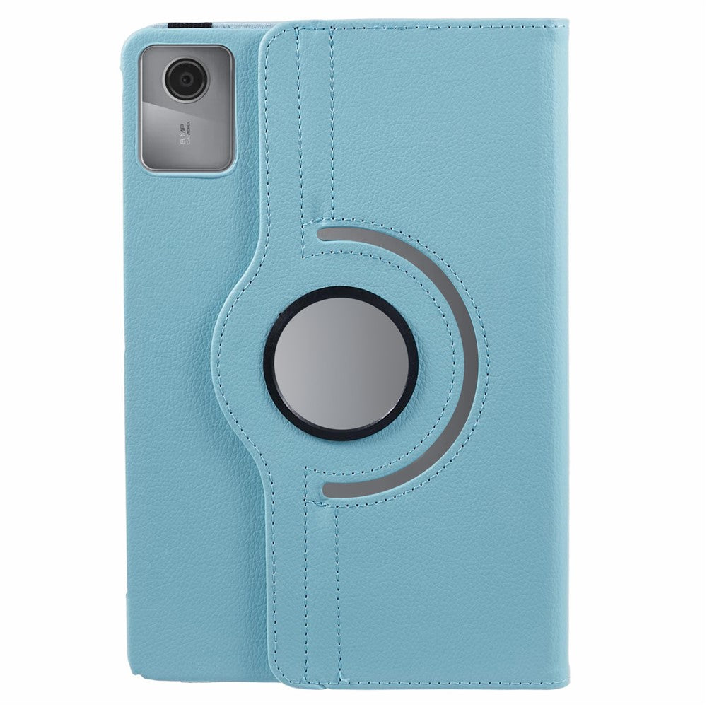 For Lenovo Tab M11 / Xiaoxin Pad 11 2024 Leather Case Rotating Stand Tablet Cover - Baby Blue