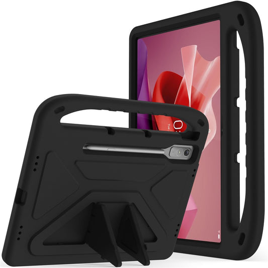 For Lenovo Tab P12 EVA Case Handle Shockproof Kid-Friendly Tablet Cover - Black