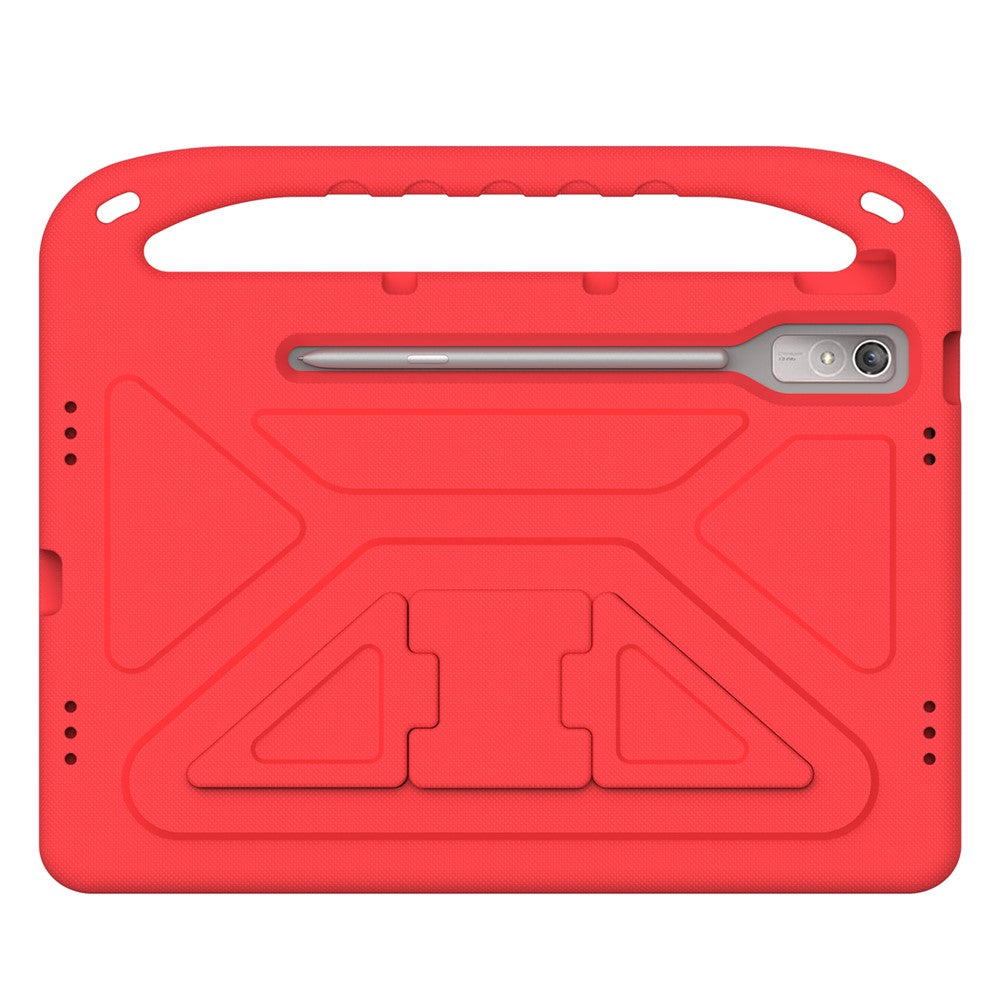 For Lenovo Tab P12 EVA Case Handle Shockproof Kid-Friendly Tablet Cover - Red