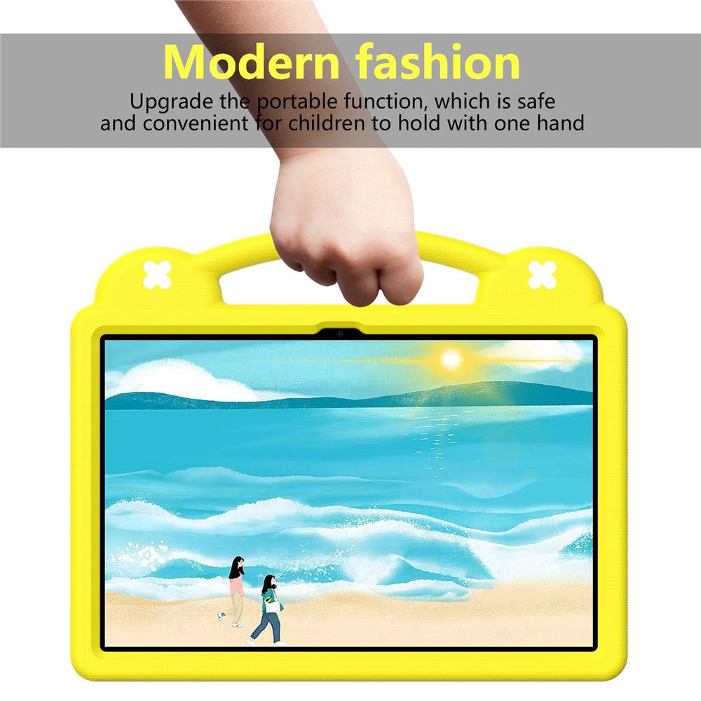For Lenovo Tab P12 EVA Case with Kickstand Drop Protective Rugged Tablet Cover - Yellow
