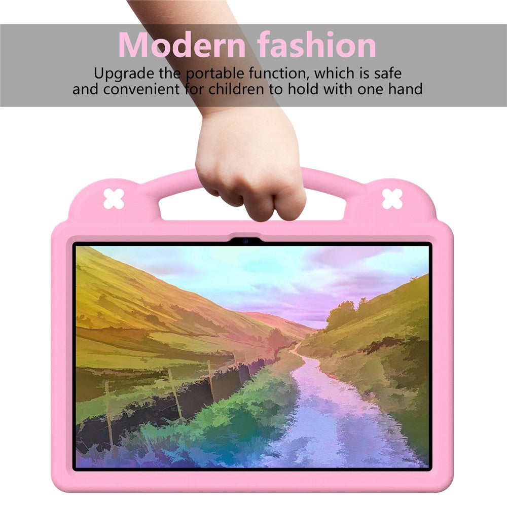 For Lenovo Tab P12 EVA Case with Kickstand Drop Protective Rugged Tablet Cover - Pink