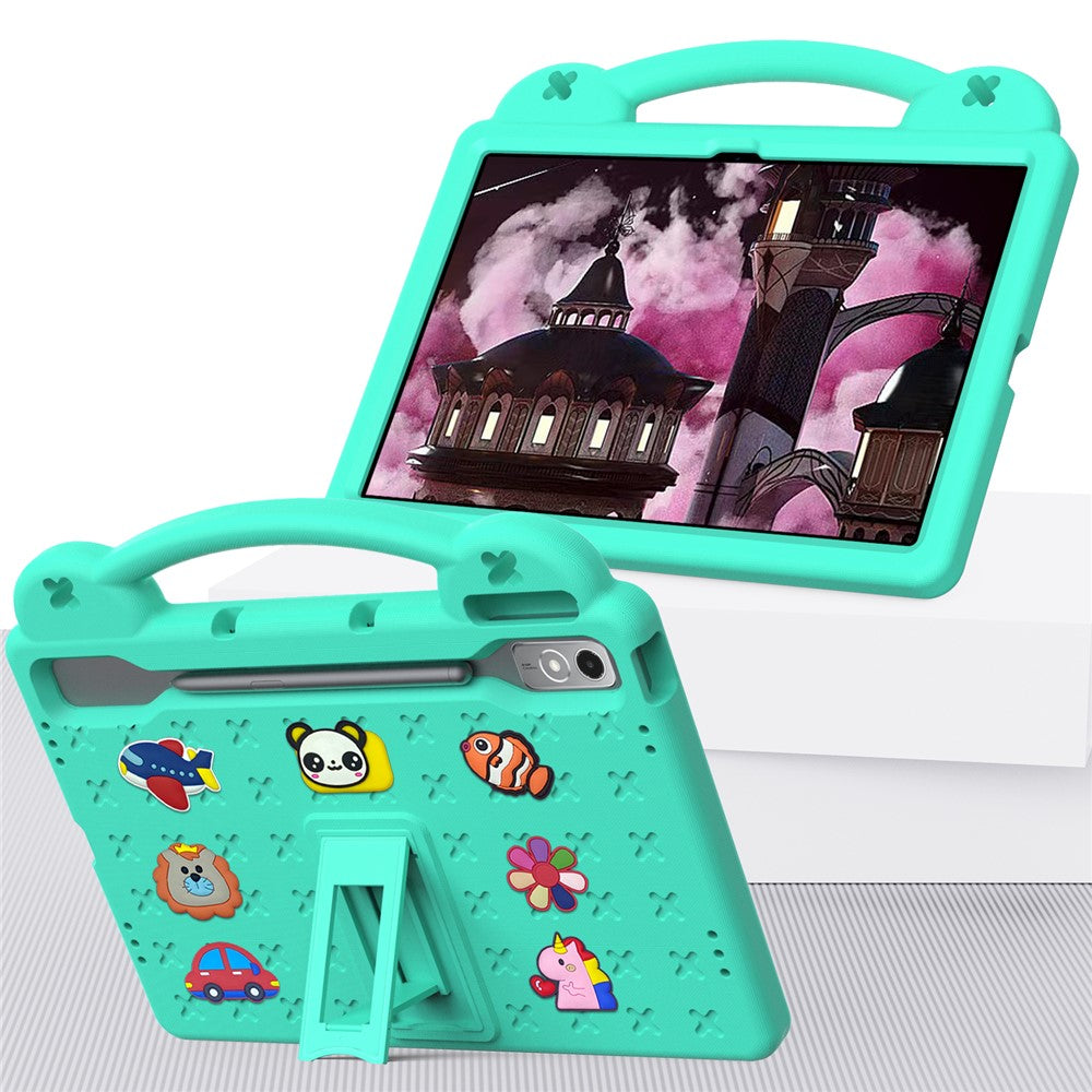 For Lenovo Tab P12 EVA Case with Kickstand Drop Protective Rugged Tablet Cover - Green