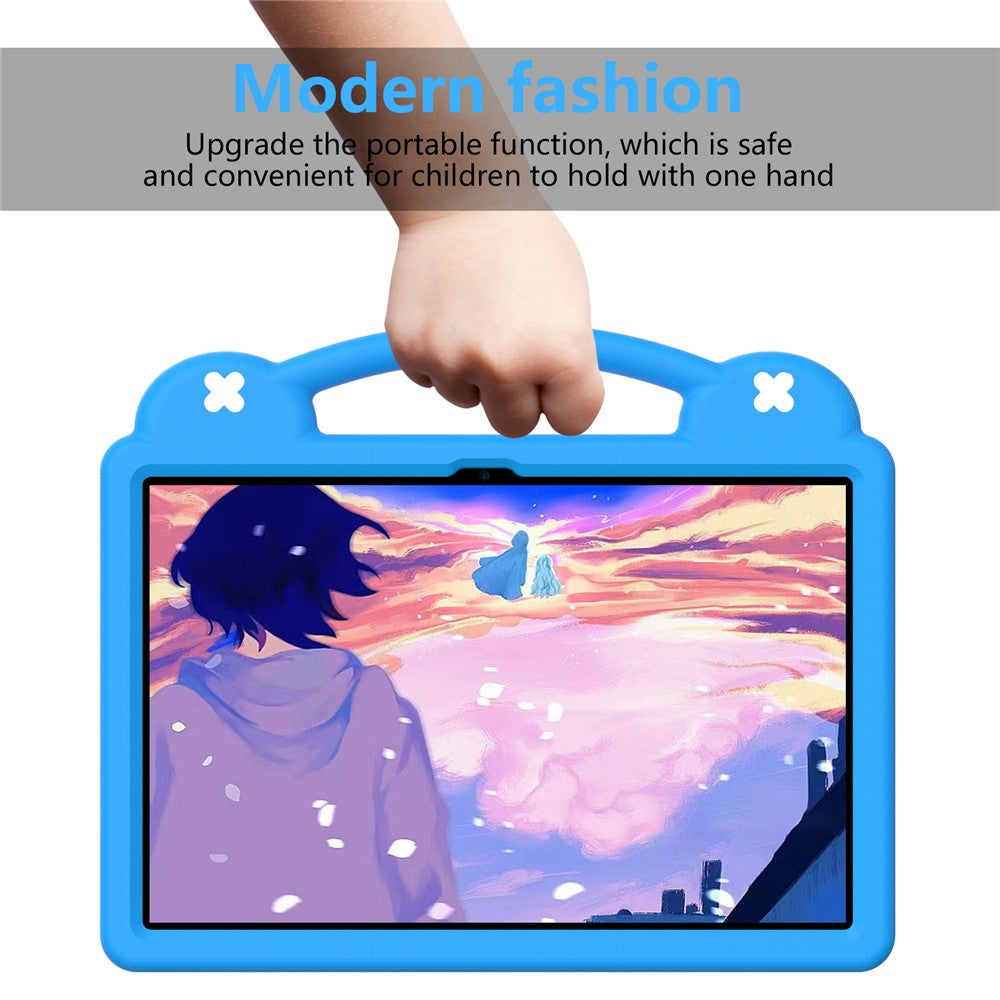 For Lenovo Tab P12 EVA Case with Kickstand Drop Protective Rugged Tablet Cover - Sky Blue