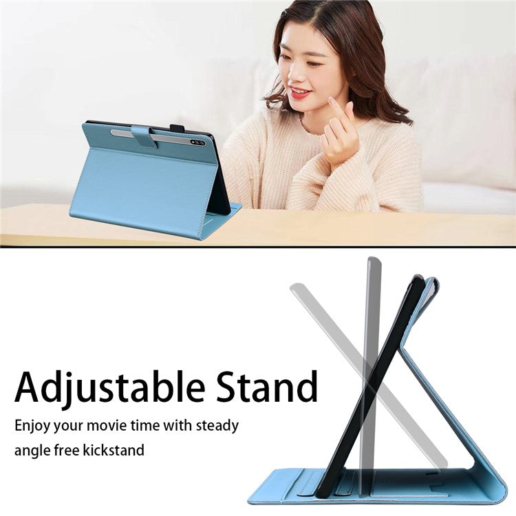 For Samsung Galaxy Tab S8 Leather Case Stand Tablet Cover Card Slots - Blue