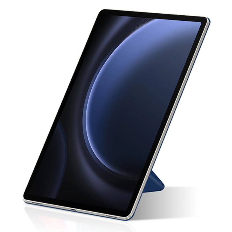 For Samsung Galaxy Tab S9 FE Case Magnetic V-fold Stand Tablet Cover with Auto Sleep  /  Wake - Blue