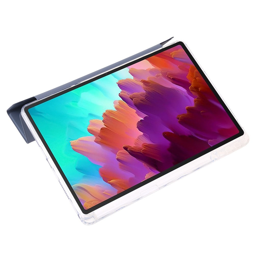 For Lenovo Tab M11 / Xiaoxin Pad 11 2024 Tablet Case Origami Stand TPU+Acrylic+PU Flip Cover - Lavender Purple