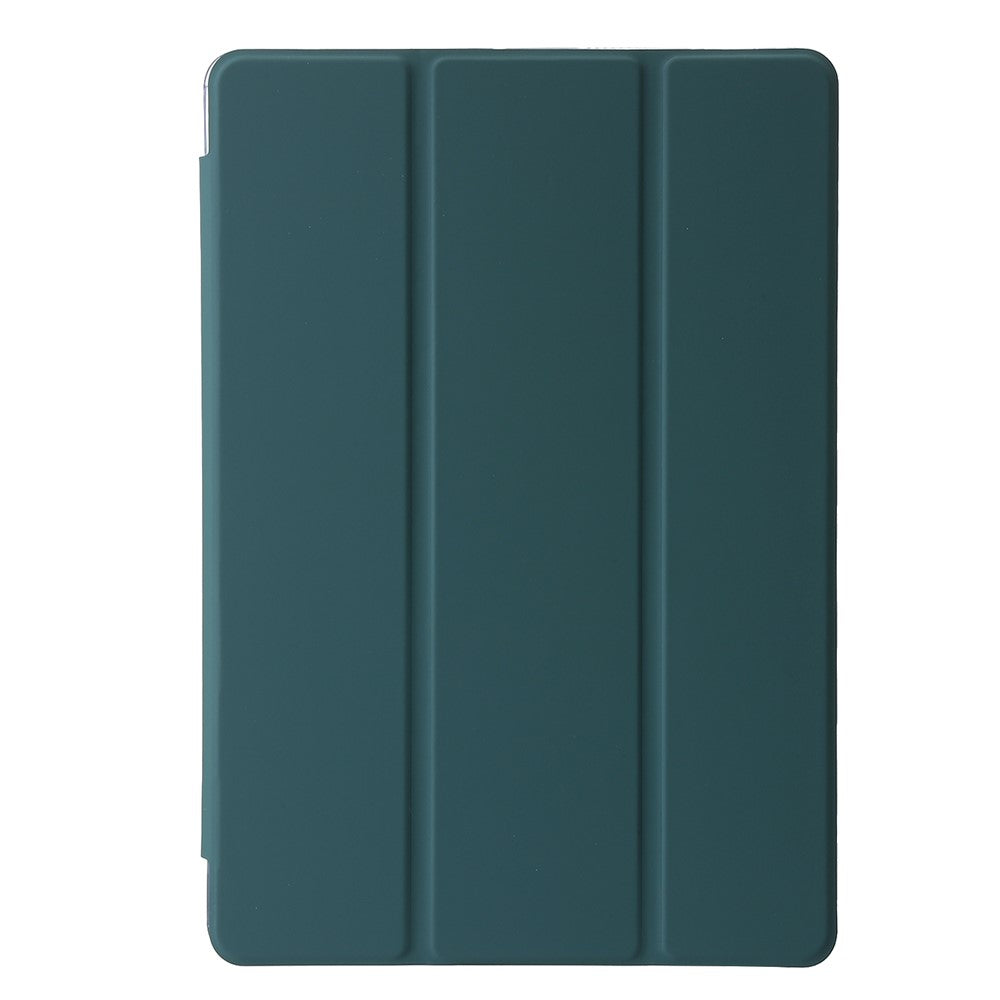 For Lenovo Tab M11 / Xiaoxin Pad 11 2024 Case TPU+Acrylic+PU Tablet Cover with Tri-fold Stand - Blackish Green