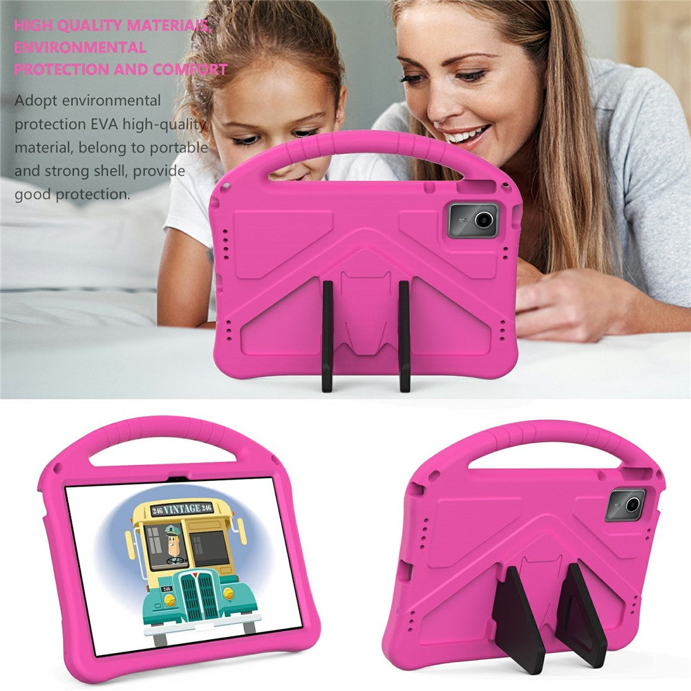 For Lenovo Tab M11 / Xiaoxin Pad 11 2024 Tablet Case with Handle Drop Proof EVA Cover - Rose