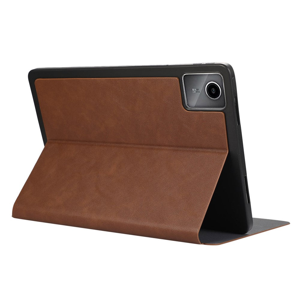 For Lenovo Tab M11 / Xiaoxin Pad 11 2024 Tablet Case Auto Sleep / Wake Folio Stand Cover - Brown
