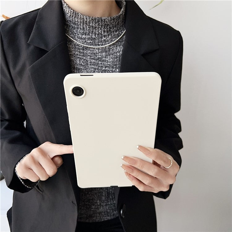 For Samsung Galaxy Tab A9+ Case Skin-touch TPU Shockproof Tablet Cover - Blackish Green