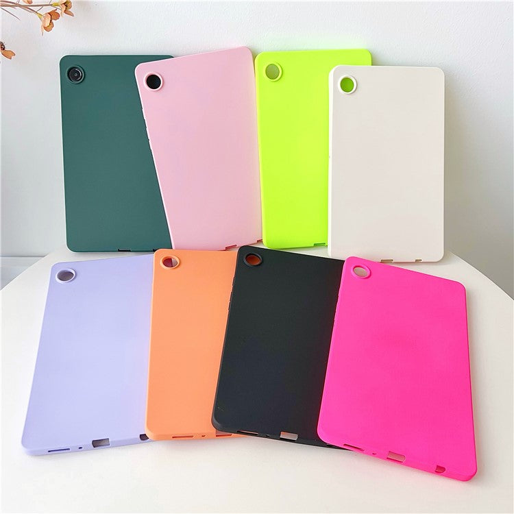 For Samsung Galaxy Tab A9+ Case Skin-touch TPU Shockproof Tablet Cover - Blackish Green