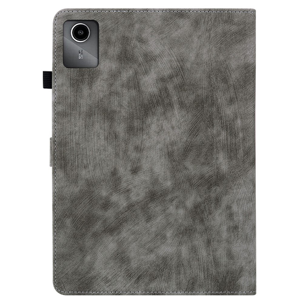 For Lenovo Tab M11 / Xiaoxin Pad 11 2024 Case Card Slots Leather Tablet Cover - Grey